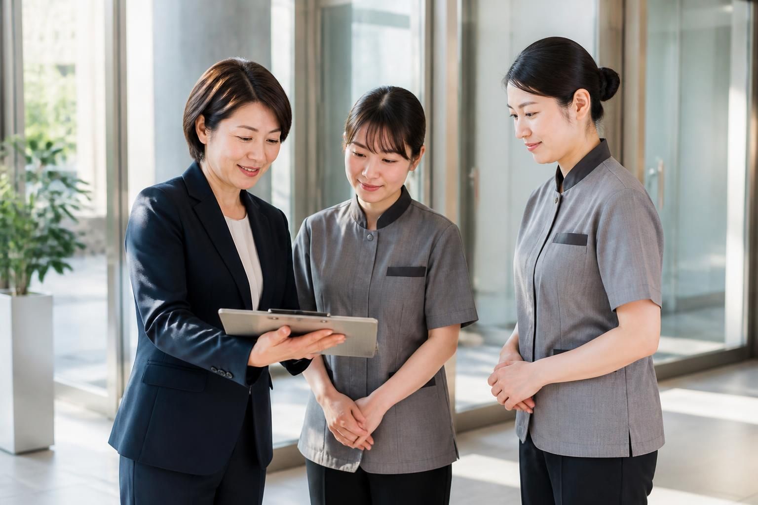 専門資格を持つスタッフの訪問体制